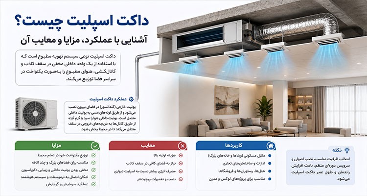 داکت اسپلیت چیست؟ آشنایی با عملکرد، مزایا و معایب آن