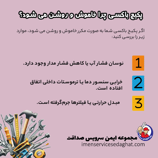 چرا پکیج باکسی خاموش و روشن می شود؟