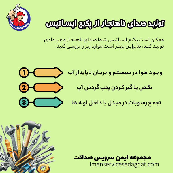 چرا پکیج ایساتیس صدای بدی تولید می کند؟